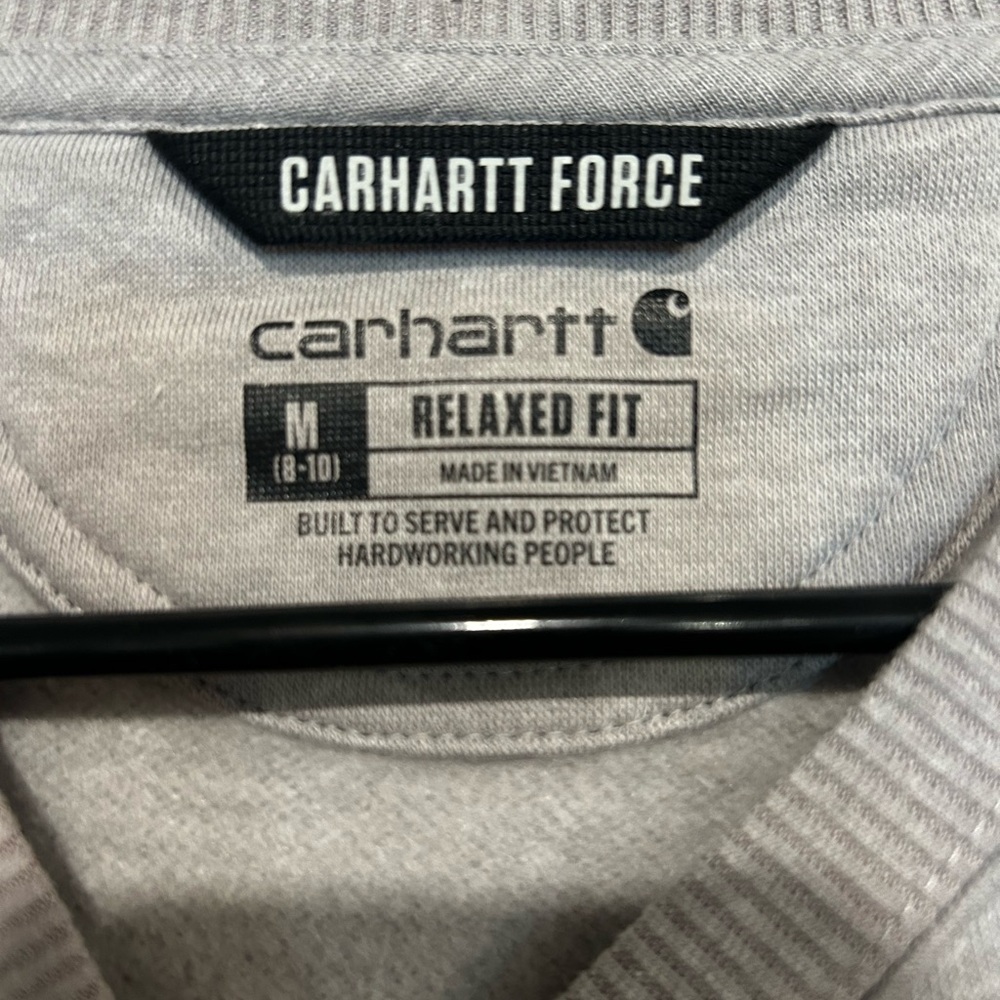 Carhartt Force Gray Crewneck Sweater - Picture 3 of 3
